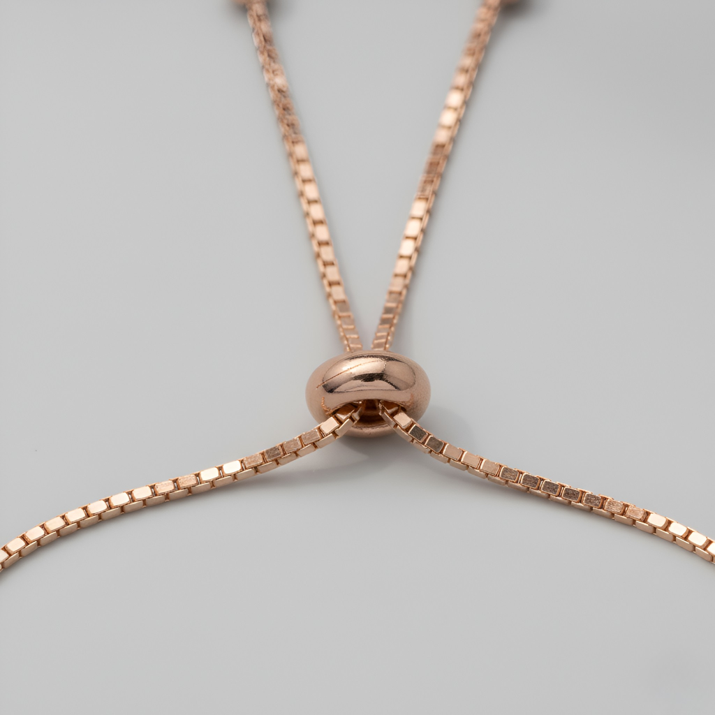 Rose Gold Sliding Clasp Bracelet - Oh Rosewood