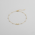 Delicate Gold Bracelet with Stones - Oh Rosewood
