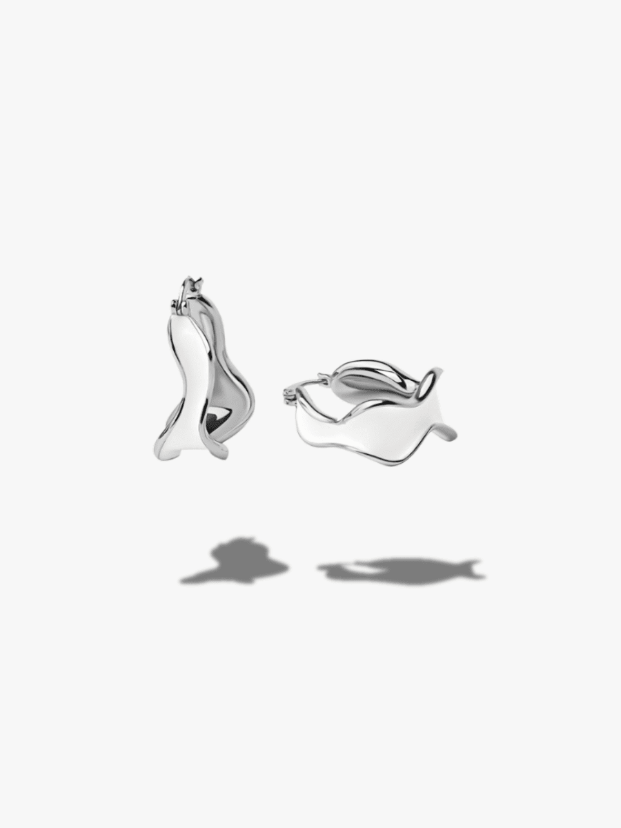 White detailed earrings - Oh Rosewood