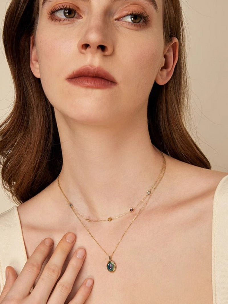 Multi-Stone Dot Necklace - Oh Rosewood