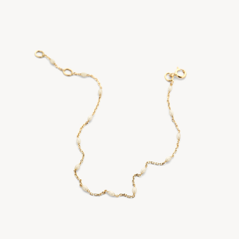 Resin Bead Chain Bracelet - Oh Rosewood