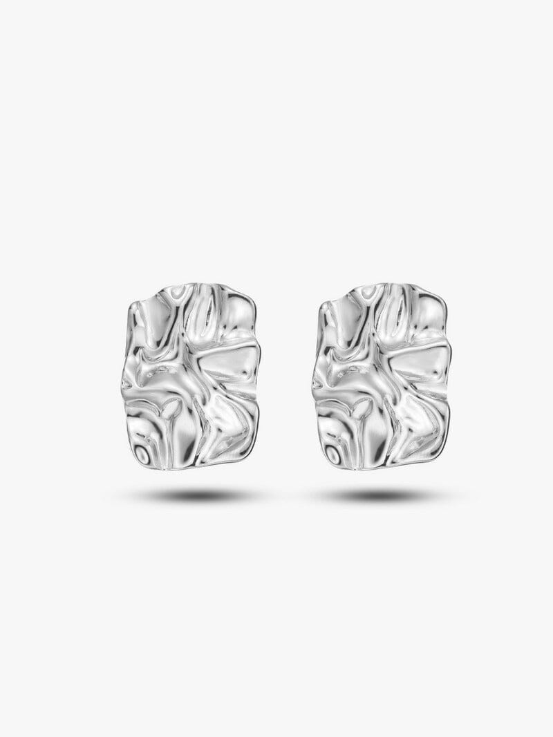 Sculpted Abstract Stud Earrings - Oh Rosewood