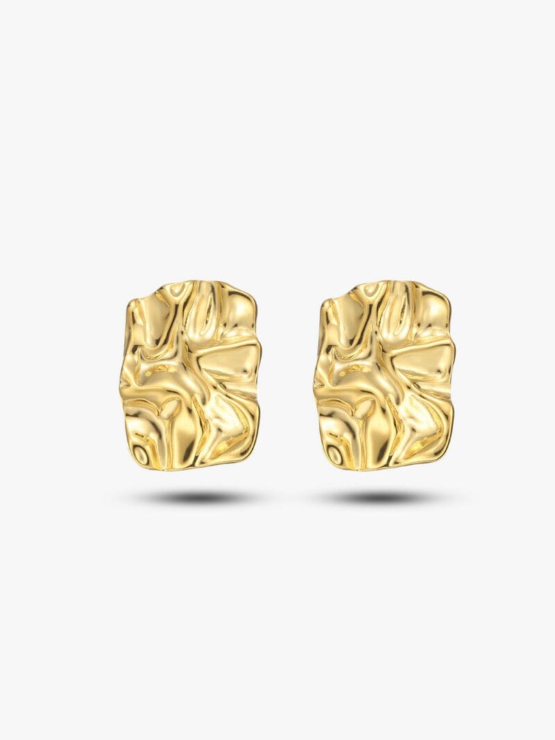 Sculpted Abstract Stud Earrings - Oh Rosewood