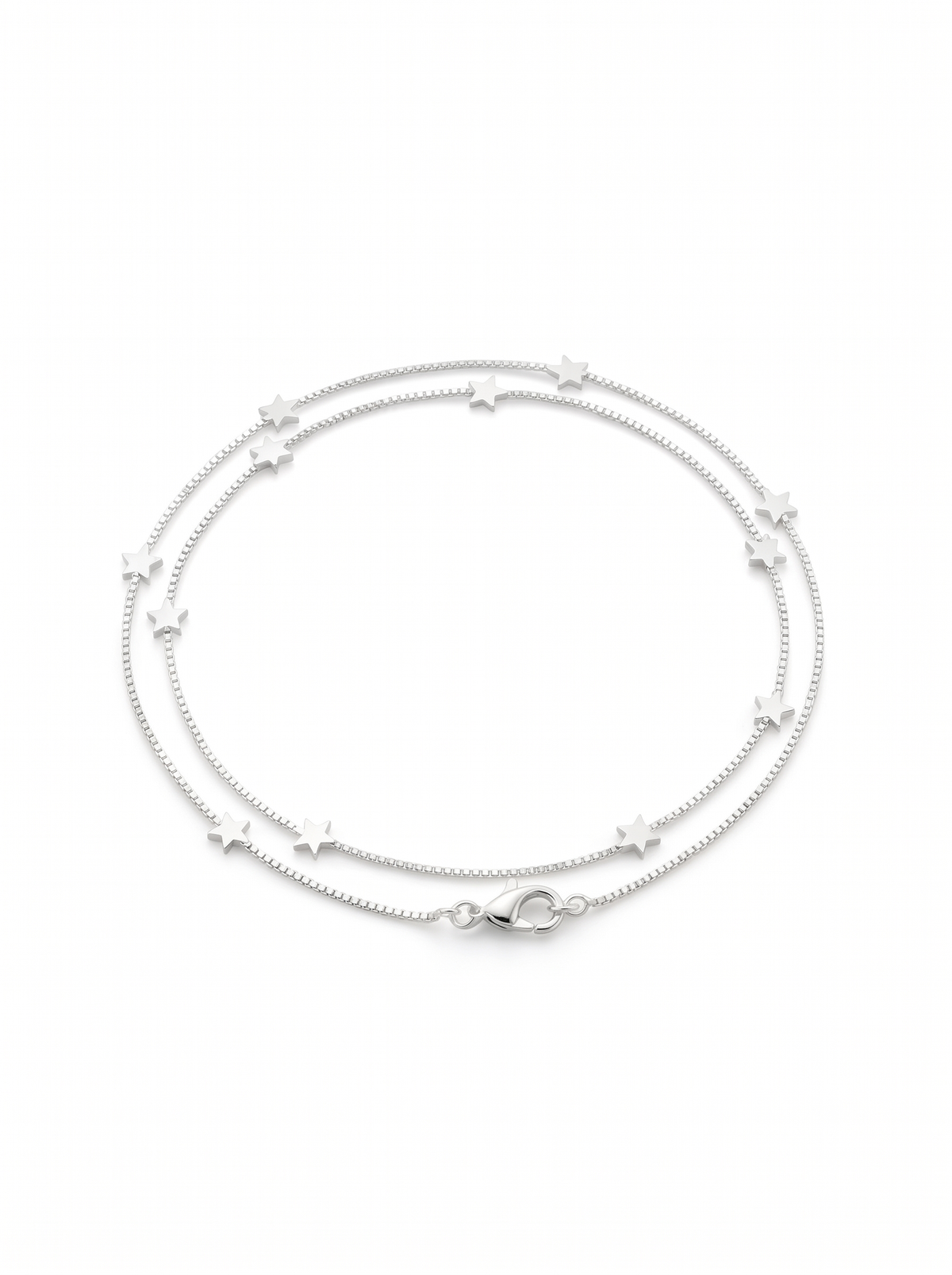 Silver Star Double Bracelet