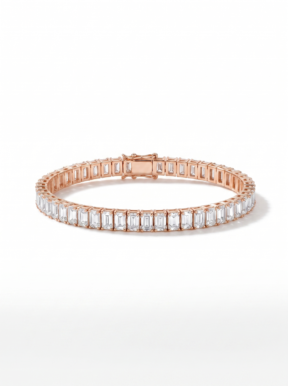 Gold Baguette Tennis Bracelet