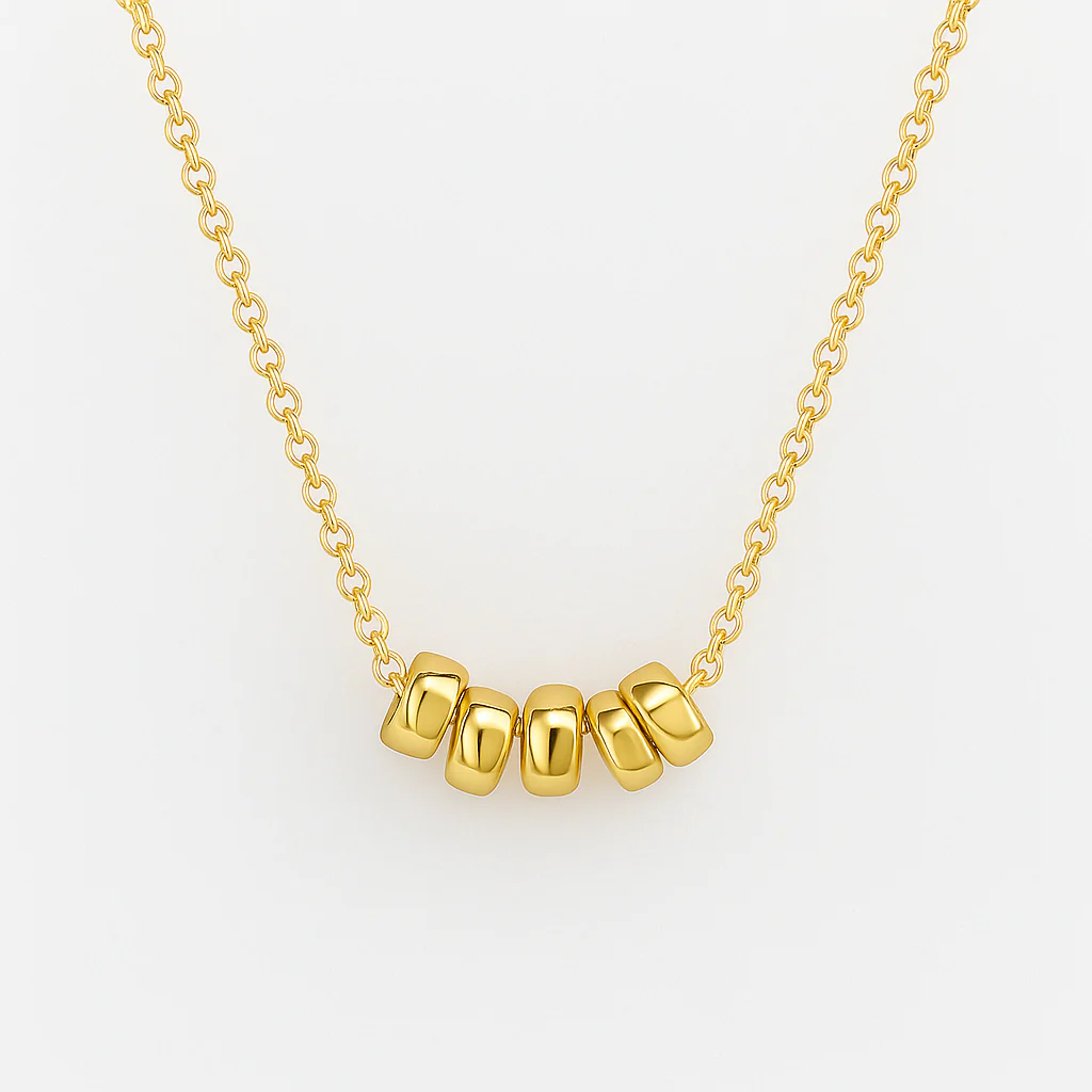 Yellow Gold Pendant Necklace - Oh Rosewood