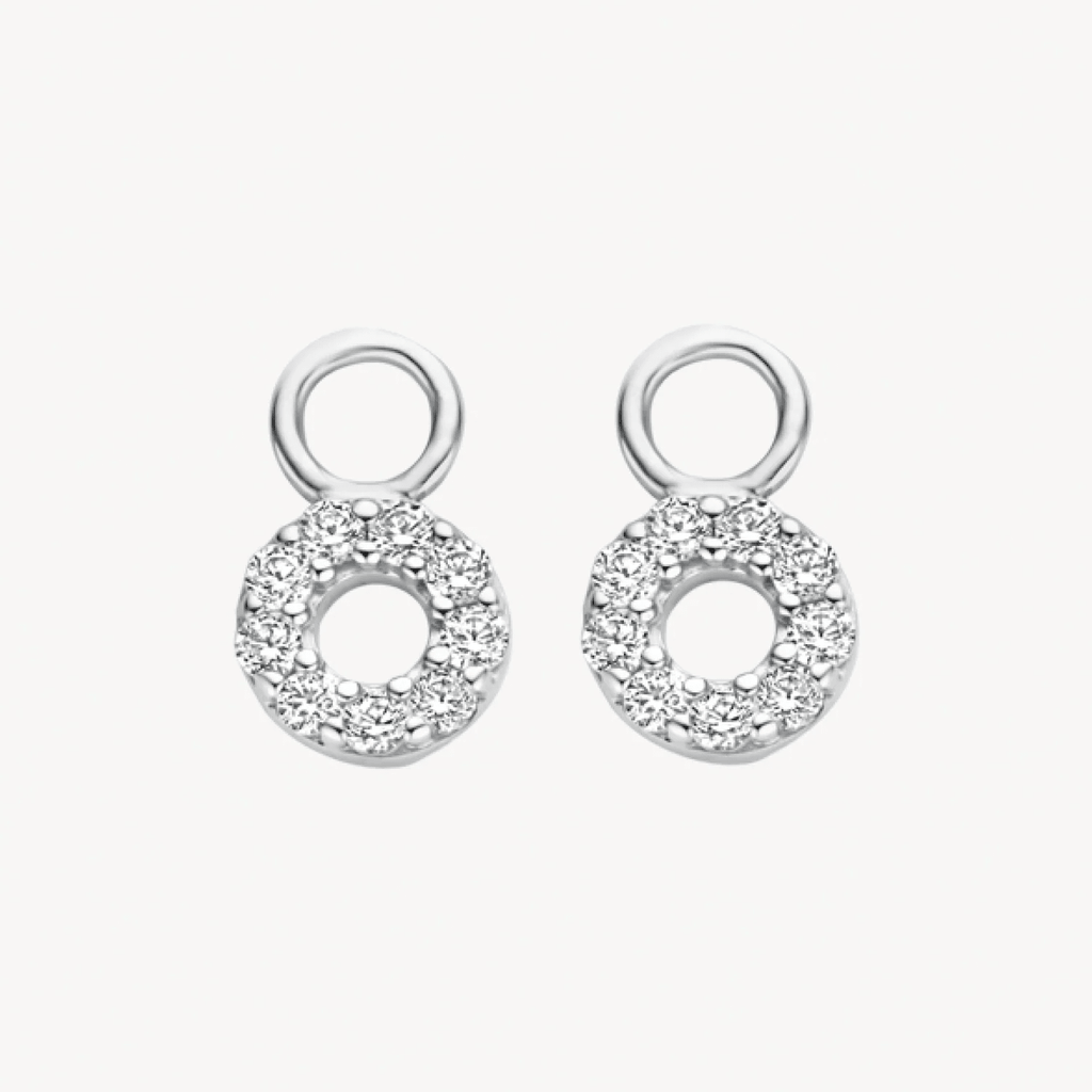 Mini Circle Drop Earrings - Oh Rosewood