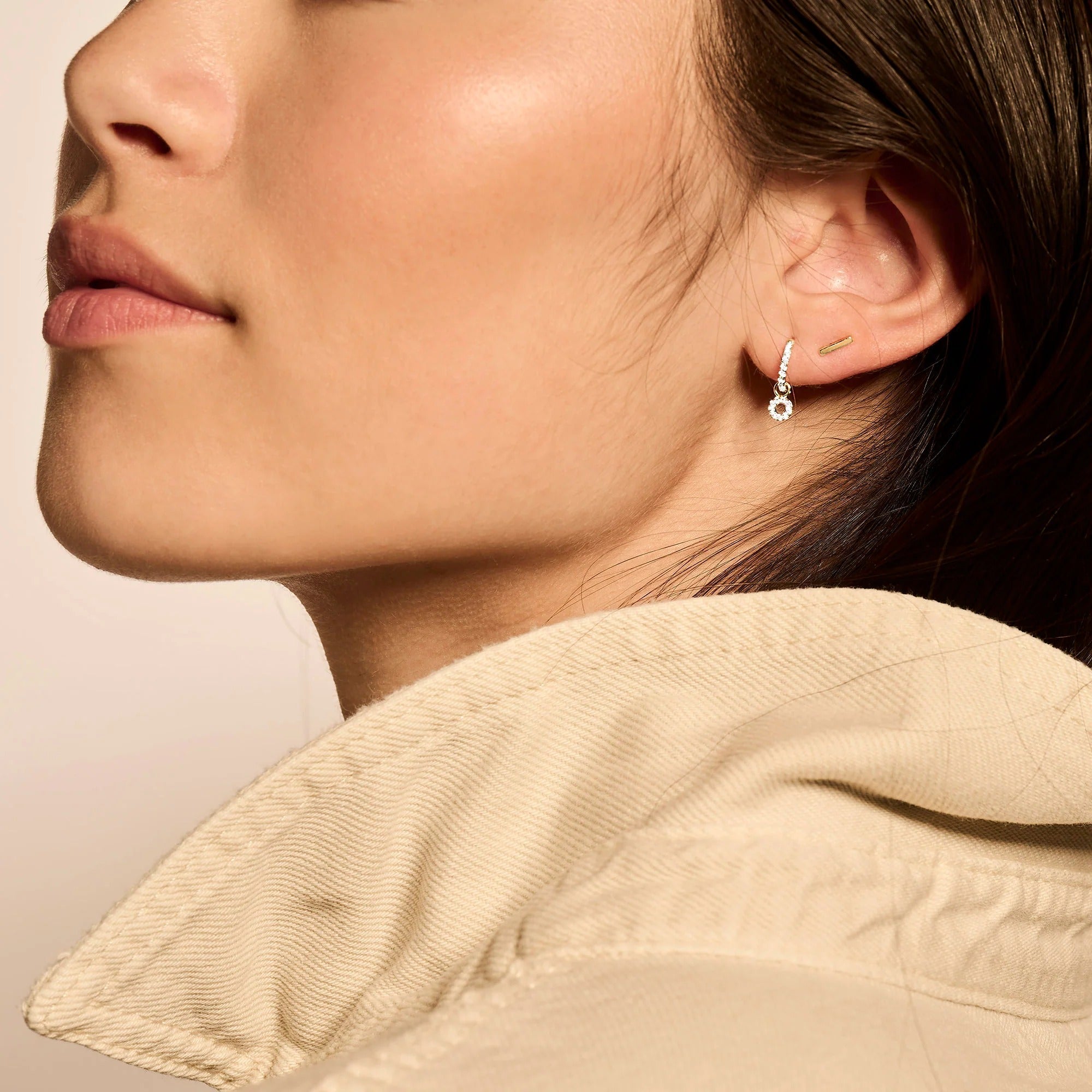 Mini Circle Drop Earrings - Oh Rosewood