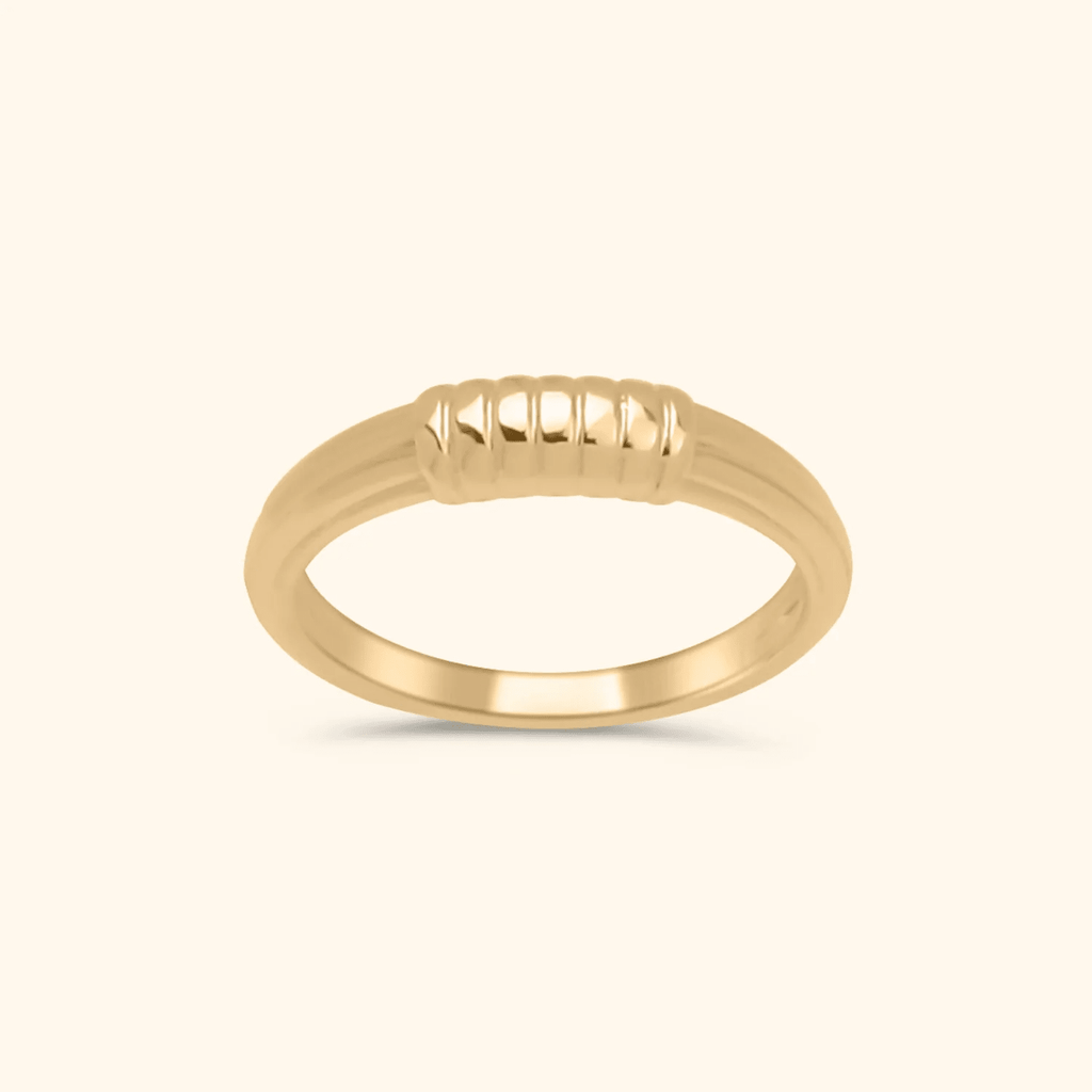 Ribbed Band Ring - Oh Rosewood