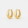 Premium Gold Oval Earrings - Oh Rosewood